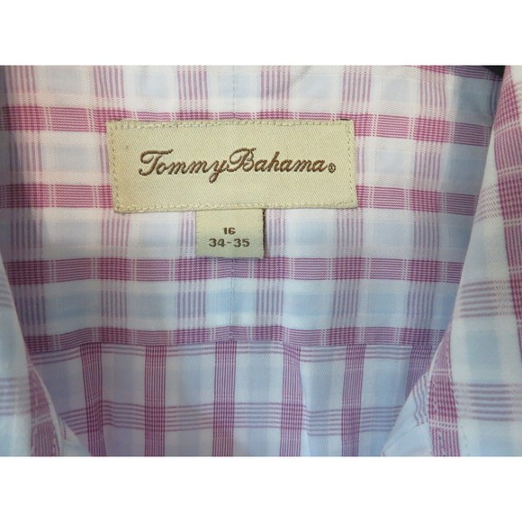 Tommy Bahama Lot 2 Linen/Cotton Blend L/S Button Down Shirt Men Sz L-Sz 16 34-35 - Picture 4 of 12